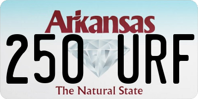 AR license plate 250URF
