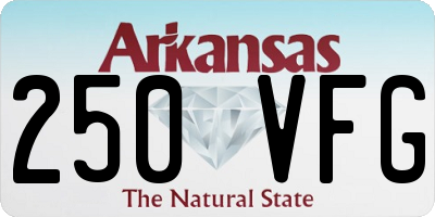 AR license plate 250VFG
