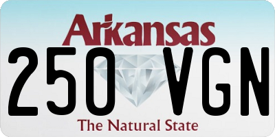 AR license plate 250VGN