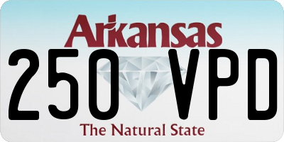 AR license plate 250VPD