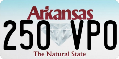 AR license plate 250VPO
