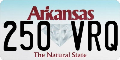AR license plate 250VRQ