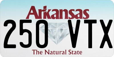 AR license plate 250VTX