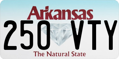 AR license plate 250VTY