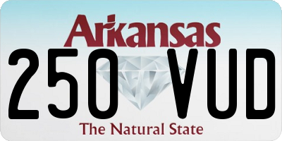 AR license plate 250VUD