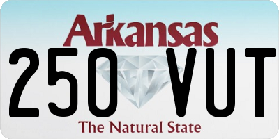 AR license plate 250VUT