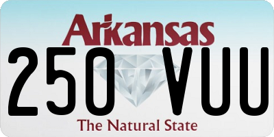AR license plate 250VUU