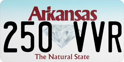 AR license plate 250VVR