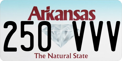 AR license plate 250VVV