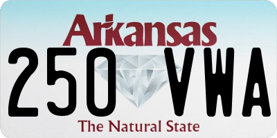 AR license plate 250VWA