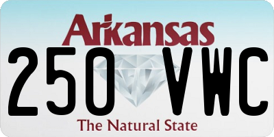 AR license plate 250VWC
