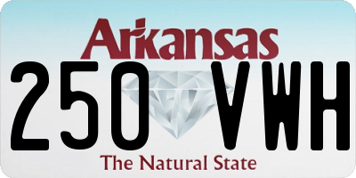 AR license plate 250VWH