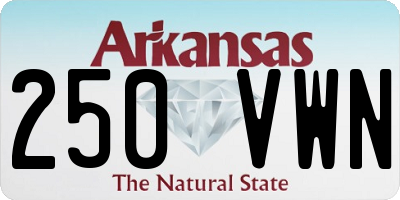 AR license plate 250VWN