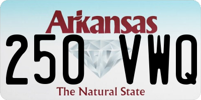 AR license plate 250VWQ