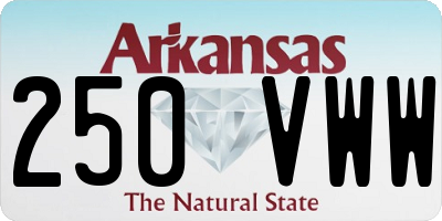 AR license plate 250VWW