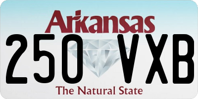 AR license plate 250VXB