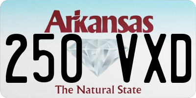 AR license plate 250VXD