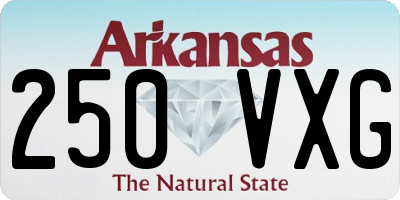 AR license plate 250VXG