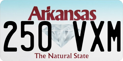 AR license plate 250VXM