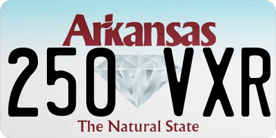 AR license plate 250VXR