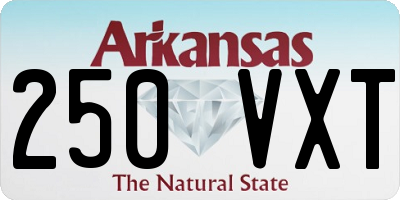 AR license plate 250VXT