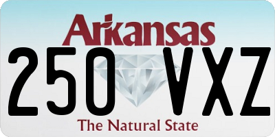 AR license plate 250VXZ