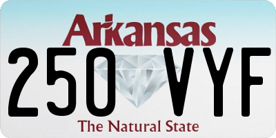 AR license plate 250VYF