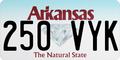 AR license plate 250VYK