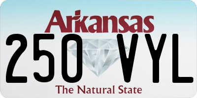 AR license plate 250VYL