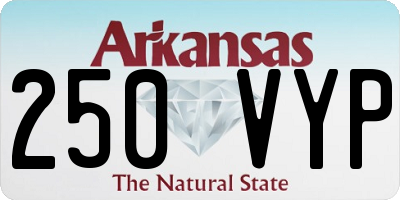AR license plate 250VYP