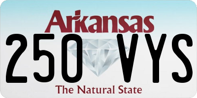 AR license plate 250VYS