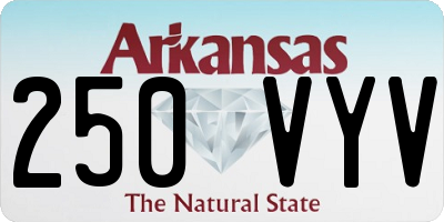 AR license plate 250VYV