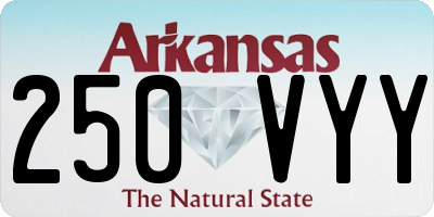 AR license plate 250VYY