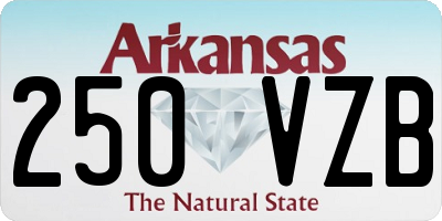 AR license plate 250VZB