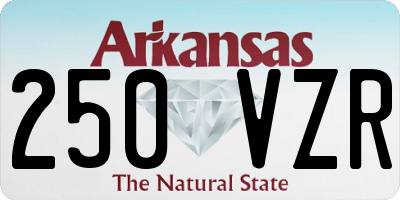 AR license plate 250VZR