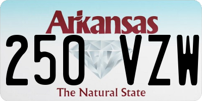 AR license plate 250VZW