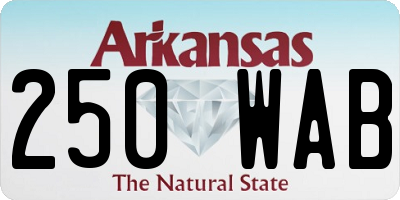 AR license plate 250WAB