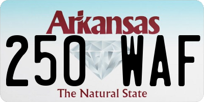 AR license plate 250WAF