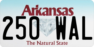 AR license plate 250WAL