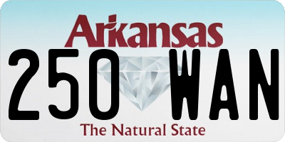 AR license plate 250WAN