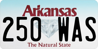 AR license plate 250WAS