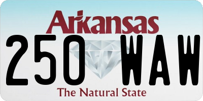 AR license plate 250WAW