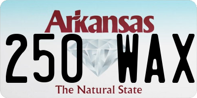 AR license plate 250WAX