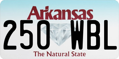 AR license plate 250WBL