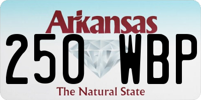 AR license plate 250WBP