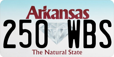 AR license plate 250WBS