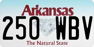 AR license plate 250WBV