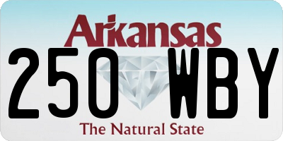 AR license plate 250WBY