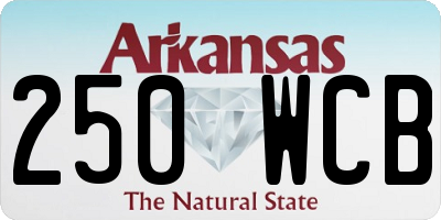AR license plate 250WCB