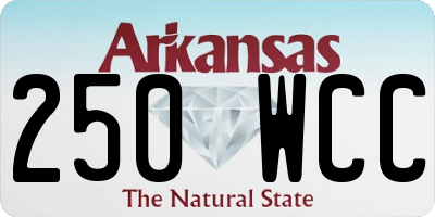 AR license plate 250WCC